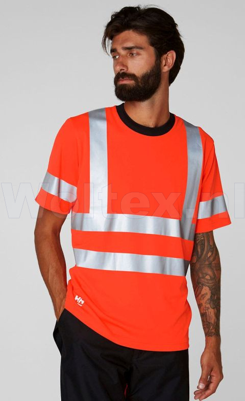 Helly Hansen T-shirts Addvis 79092 HiVis fluo-oranje(260)